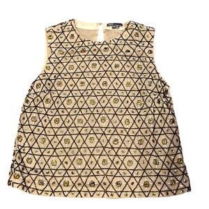 Vince Beaded Tank Top Size XS
